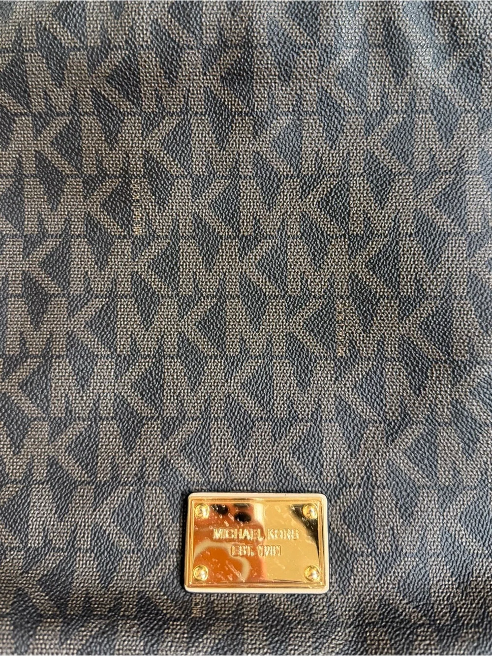 Michael Kors Jet Set travel messenger crossbody (Brown/Gold)